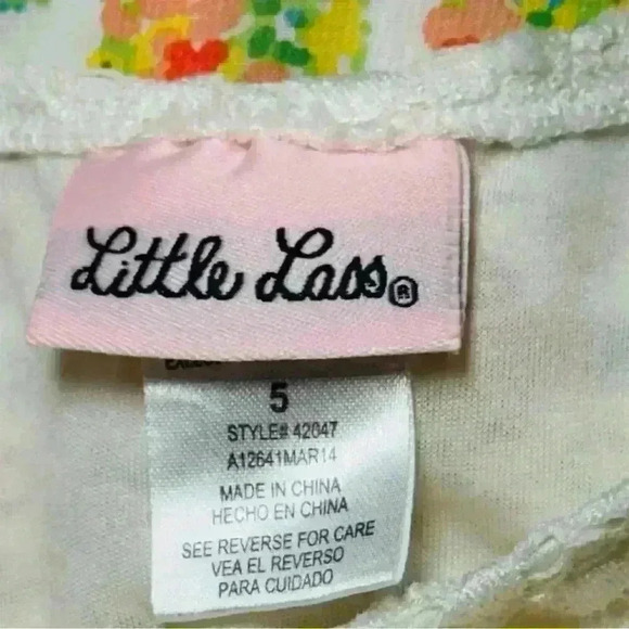 Little Lass Toddler Girls Floral High Low Dress Size 5 Party Dress - Picture 5 of 5